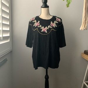 Embroidered top